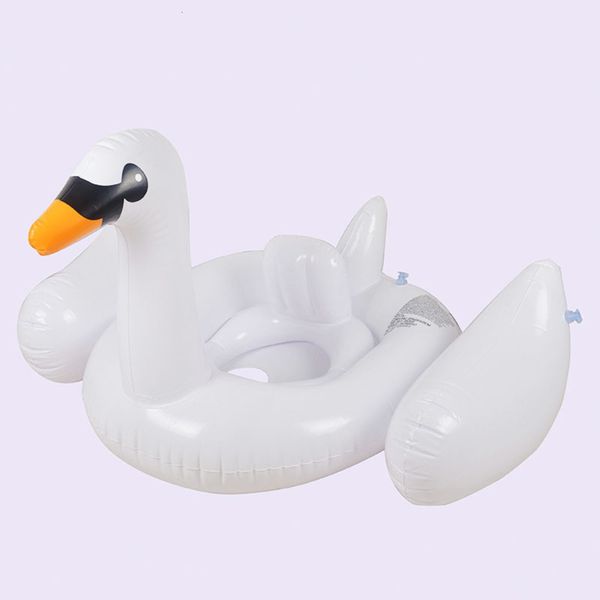 

swimming ring flamingo riding swan inflatable bed floating row swimming circle