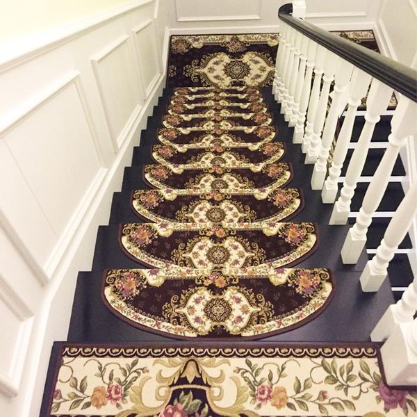 

carpets customized stair mat step glue-self-adhesive mats solid wood non-slip