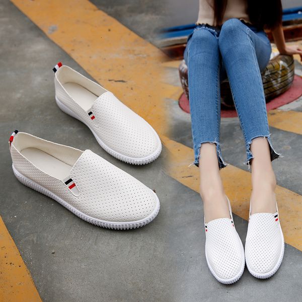 

dress shoes mesh slip-on shallow women solid pu leather summer autumn comfortable breathable simple platform 7io9, Black