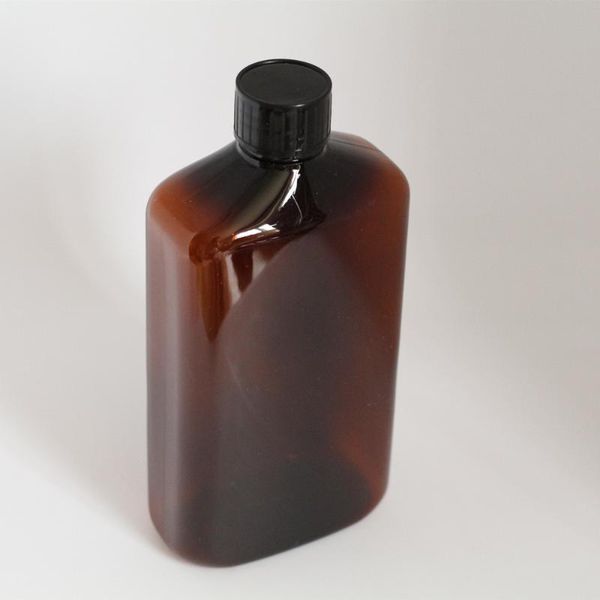 

pc 500cc plastic cosmetic container big face body cleanser cream amber refillable bottles home reuse storage & jars