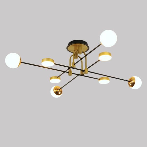 

ceiling lights modern led suspension lamp decoration for living room kitchen bedroom black gold frame hanging chandelier indoor fixture