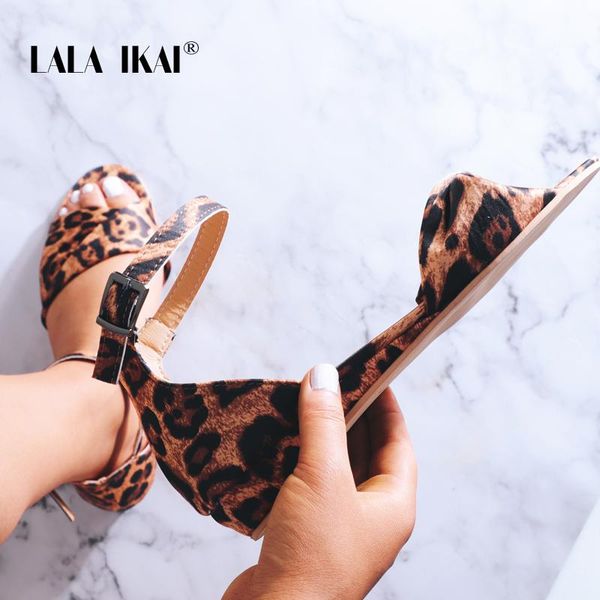 

women sandals summer buckle strap gladiator ladies flat leopard flock cover heel female sandalias 014a3608-4, Black