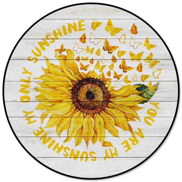 

carpets sunflower butterfly wood board carpet kids room area rugs modern anti-slip floor mat for bedroom living home decor