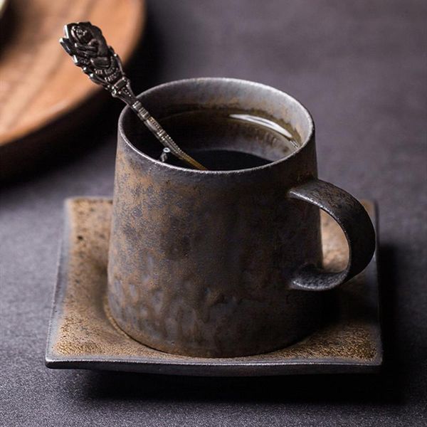 

coffee cup japanese exquisite and saucer set creative gilt retro mug tea home mugs