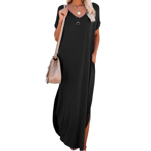 

ocstrade black long maxi dress 210527, Black;gray