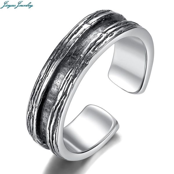 

wedding rings vintage fashion silver color opening ring male female retro classic antique jewelry minimalist metal for women men, Slivery;golden