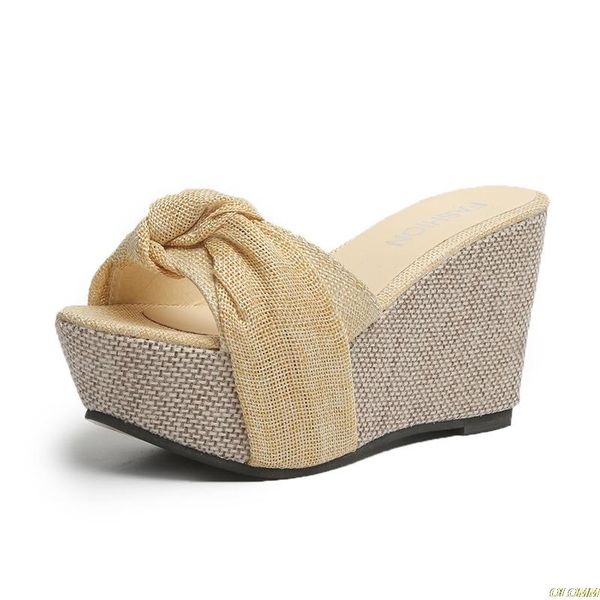 

slippers 2021 bow women sommer torridity sandals slipper indoor outdoor linen -flops beach shoes female fashion, Black