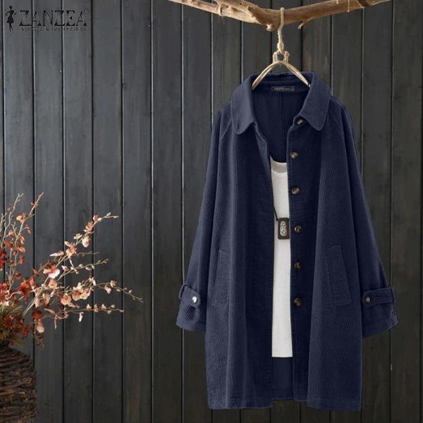 

women's jackets women loose lapel warm long button overcoats autumn solid casual vintage corduroy full sleeve coats female suits, Black;brown