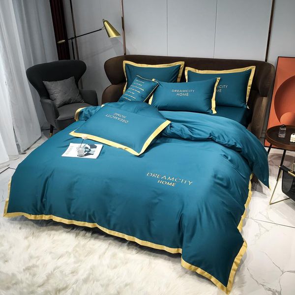 

bedding sets home twin full  king cotton set duvet cover pillowcase flat bed sheet or fitted bedspreads bedclothes bedroom