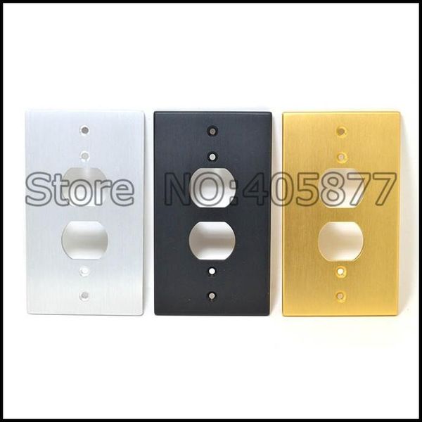 

smart power plugs one ac duple receptacles wall outlet cover aluminum panel plate