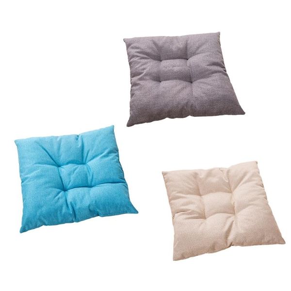 

car seat covers cotton linen square fabric sofa cushion 2pcs