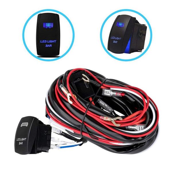 

other lighting system 12v/40a car fog light wiring harness on/off switch led work for off-road spotlights relay kit