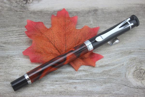 

fountain pens noble jinhao y3 wine rosewood and silver medium nib pen