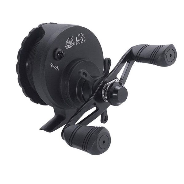 

baitcasting reels plastic micro-lead fishing reel front rod left/right hand wheel soft rubber handle stable seat large wire cup 2.6:1