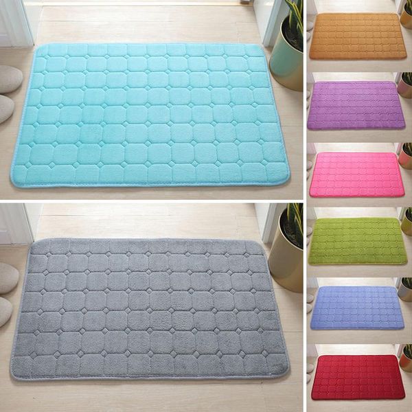 

carpets home bath mat coral fleece bathroom carpet water absorption non-slip memory foam absorbent washable rug toilet floor