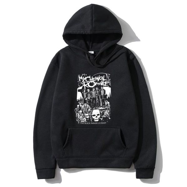 

men's hoodies & sweatshirts my romance mcr dead hoodie goth gothic emo punk men women gym sweatshirt mens hoody rock hippie, Black