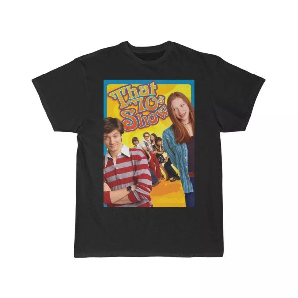 

that 70's show smen's short sleeve tee, White;black