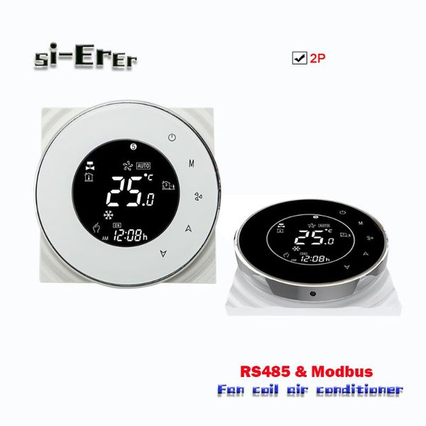 

smart home control 95-240vac,24vac rs485-modbus rtu 2pipe fan coil thermostat for cooling/heating switch