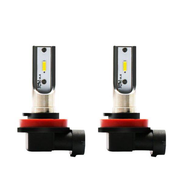 

car headlights 2pcs h8 h9 h11 led fog light 3000k yellow canbus waterproof 12v