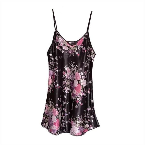 

nightwear plus size lace women sleepwear summer nightgown dress sleeveless lingerie robe homewear underwear nightdress, Black;red