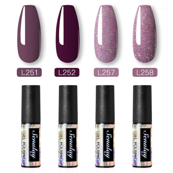 

senalay nail polish set manicure art hybrid varnishes 4pcs/set semi permanent gel all for set1