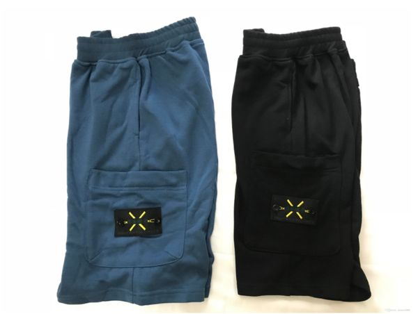 

european and american new summer shorts for men and women casual hip-hop 320 pure cotton terry fabric comfortable and soft classic color cod, White;black