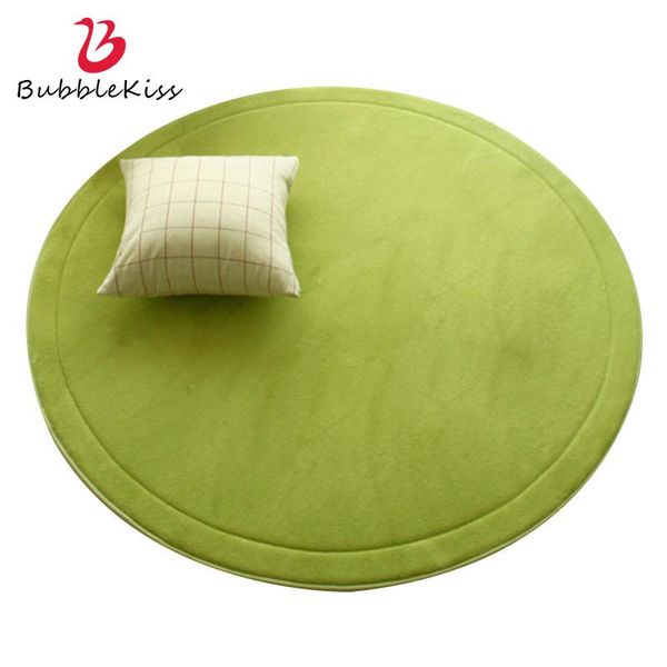 

carpets bubble kiss coral velvet round for children's room lightweight living area carpet comfortable home decor floor rugs