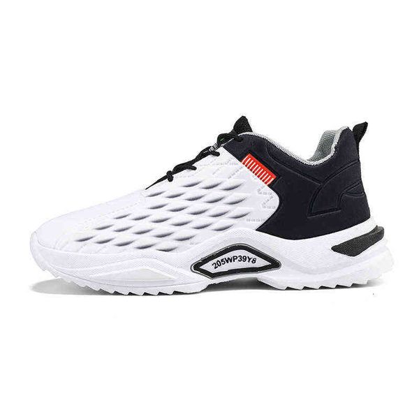 

men's sports shoes 2021 korean fashion running sneakers student casual breathable men's, Black
