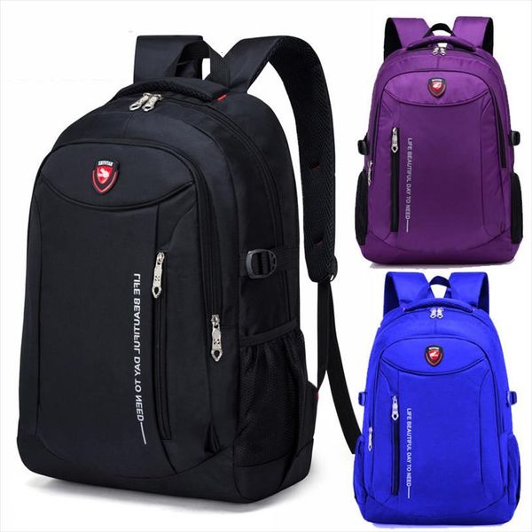 

multi functional mens nylon backpack variety of colors quality large capacity business travel computer leisure