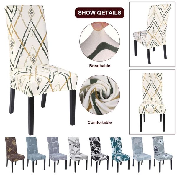 

chair covers cover spandex stretch elastic slipcovers for kitchen dining wedding banquet el 1/2/4/6pcs