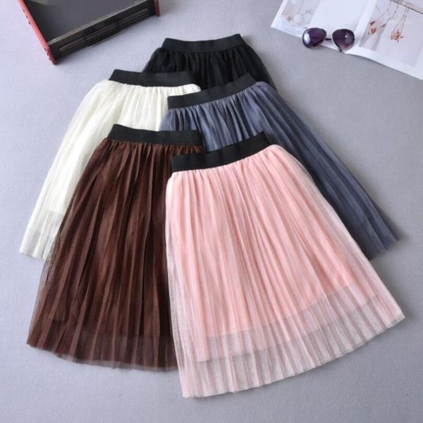 

skirts baby toddler children clothes school girls princess mesh tutu kids party wedding pleated skirt girl tutus1, Blue