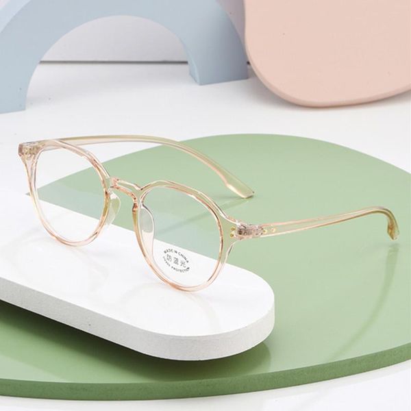 

fashion sunglasses frames tr90 anti blue light spectacle frame men's luxury easy-to-fit eyeglasses ladies elegant eye-catching myopia e, Black