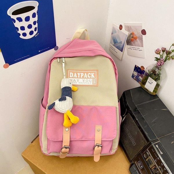 

backpack large capacity women cute fashion schoolbag for teenager girls female high school college student book bags