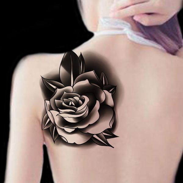 

tattoo paste waterproof men's lasting hand back damp dark flower arm half