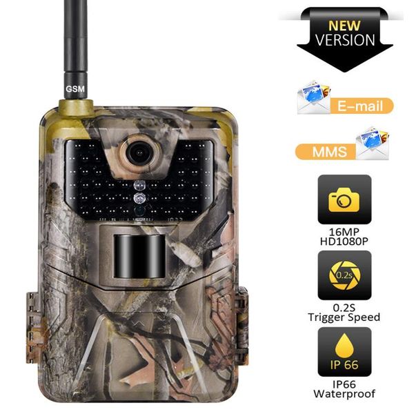 

wildlife trail camera po traps night vision 2g sms mms smtp email hunting cameras cellular 16mp 1080p surveillance hc900m