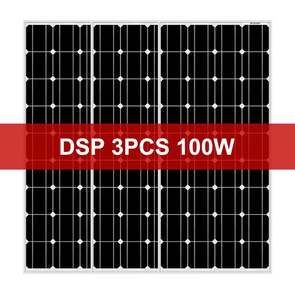 Dokio 18V 100W Жесткая Солнечная панель Китай Монокристаллический кремниевый кремния 18 В монокристаллический кремния Водонепроницаемая панель солнечной панели 12V # DSP-100M