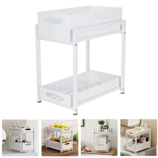 

kitchen storage rack baking varnish craft drawer-type push-pull under sink seasoning organizer & organization