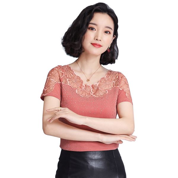 

tee 2021 fashion leisure women's short sleeve breathable soft t-shirt, White