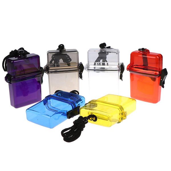 

pool & accessories scuba diving kayaking waterproof dry box gear container case rope clip for money id cards license keys
