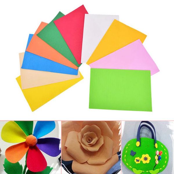 

other arts and crafts 10pcs/set 10 colors a4 1.5mm thick sponge foam craft paper fold scrapbooking papers diy material sheet