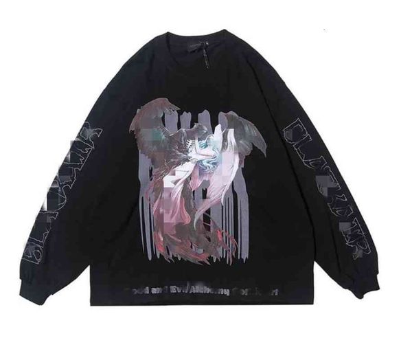 

men's t-shirts long sleeve clothes with pyjtrl round neck 7d8i, White;black