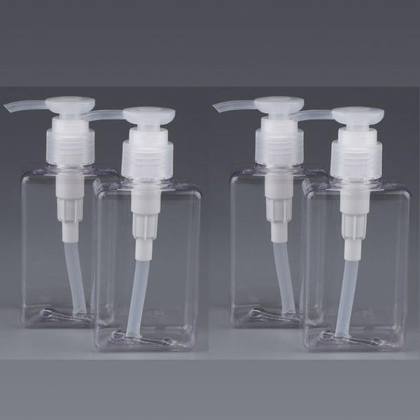 

pieces 150ml travel home empty makeup pump bottle clear plastic shampoo bottles with dispenser storage & jars