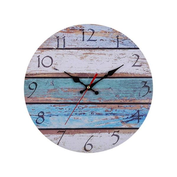 

vintage wooden wall clock antique shabby retro round for home kitchen room decor june11 clocks