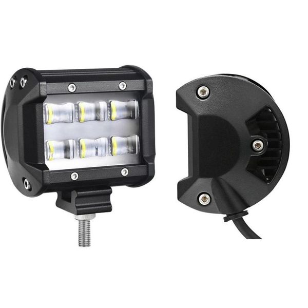 

working light car 4 inch 18w 6led lens 6d white 6000k ip68 waterproof for 9-32v dc led lights