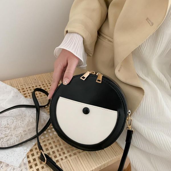 

shoulder bags female 2021 summer fashion western style small round bag messenger mini