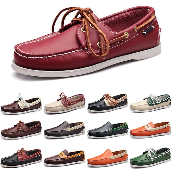 Slebende Männer Sneakers Schuhe lässige Lederbootboden Low geschnitten klassisch klassisches rotes Kleid Schuh Herren Tr 34 S