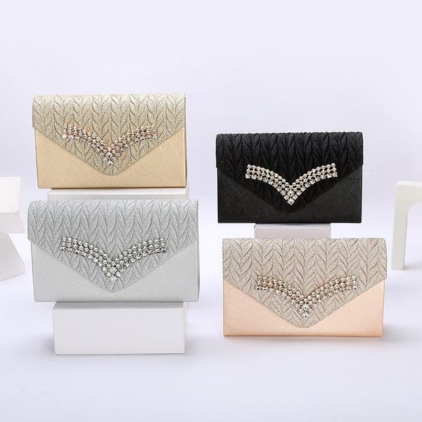 

evening bags 2021 chic simple crystal fashion casual chain shoulder purses
