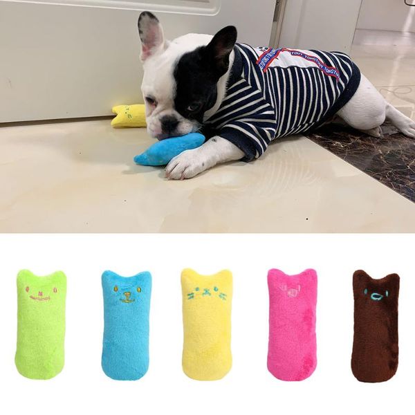

cat dog catnip toys interactive plush pet 5pcs chew toy funny soft pillow for kitten teeth cleaning play kicker