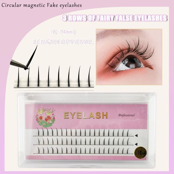 

false eyelashes eyelashes, grafted naturally slender, fairy style segmented realistic eyelashesthree rows of