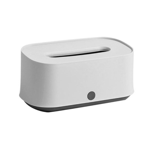 

tissue boxes & napkins 1pc paper holder storage box waterproof multifunctional for home table bathroom office (grayish-white)